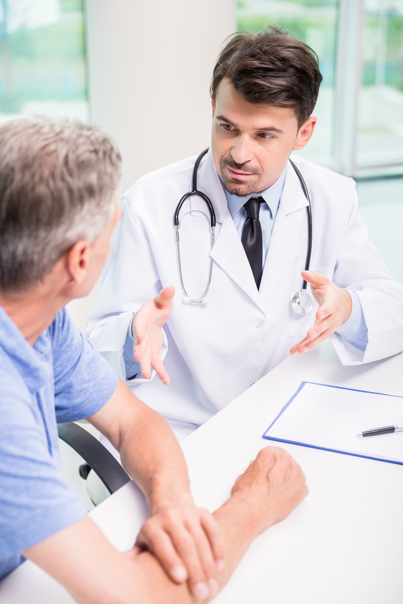 Clinical team collaborating in a modern medical facility